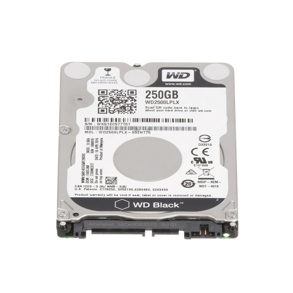 250GB 2.5" Hard Disk Drive (HDD) SATA Interface 250GB 2.5" Hard Disk Drive (HDD) SATA Interface